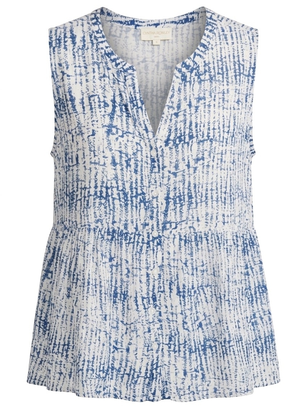 Cynthia Rowley Women's Sleeveless Blouse 2X